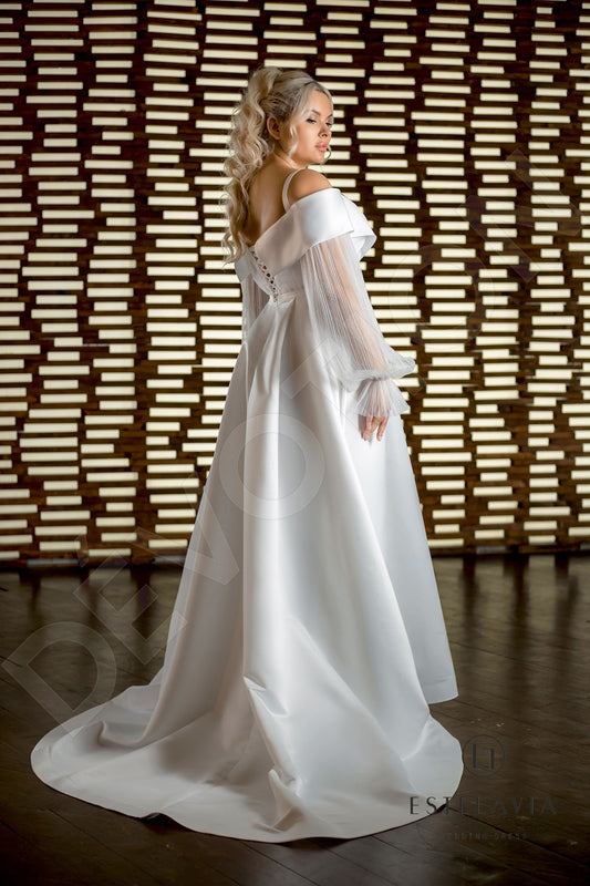 Janini A-line Sweetheart Milk Wedding dress