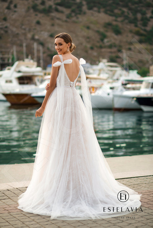 Ramola A-line Sweetheart Milk Cappuccino Wedding dress