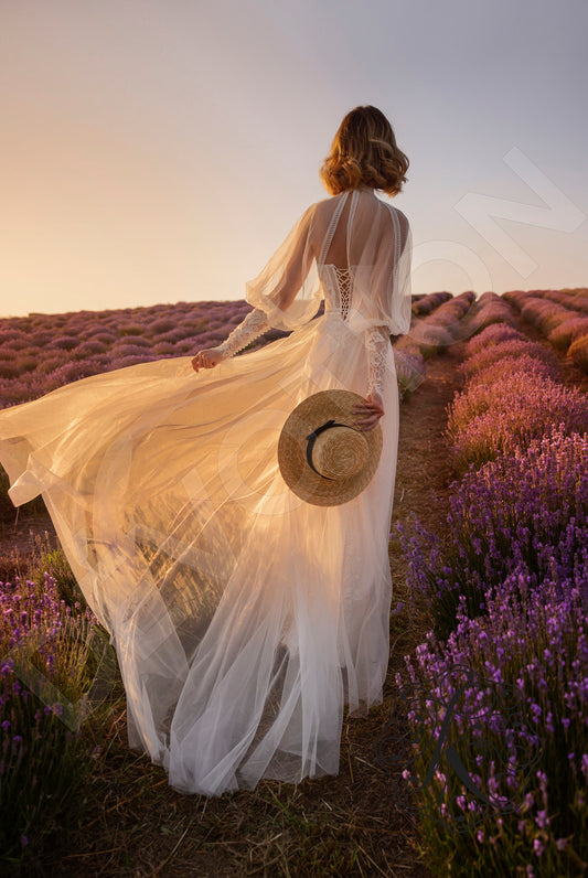 Armel A-line Sweetheart Vanilla Wedding dress