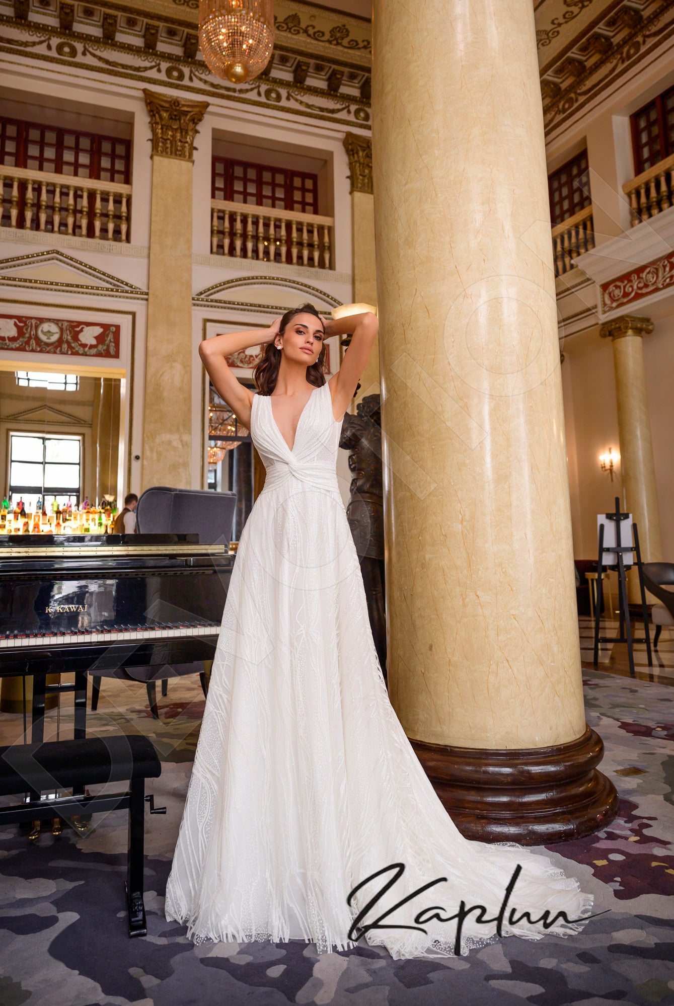Shakira Open back A-line Sleeveless Wedding Dress 6