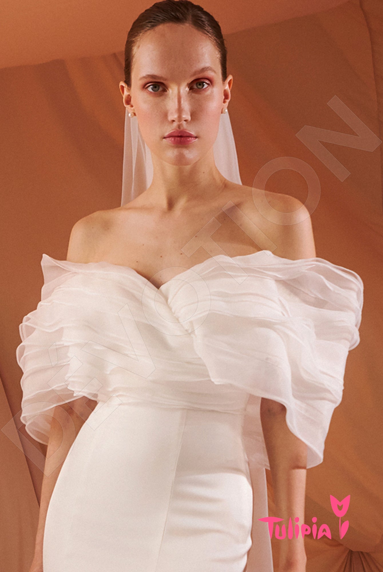 Allegra Open back Trumpet/Mermaid Strapless Wedding Dress 4
