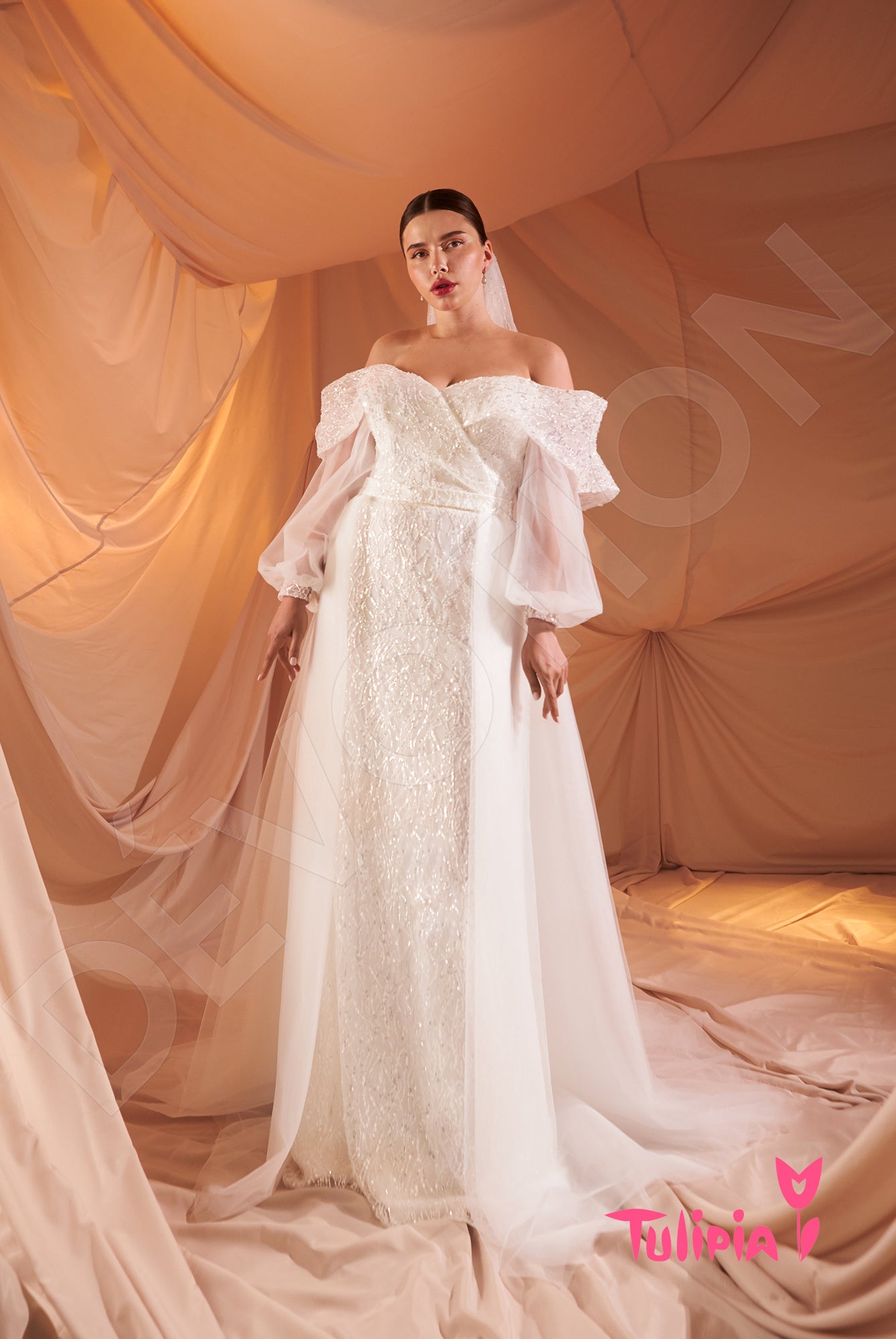 Ileriya A-line Sweetheart Milk Wedding dress