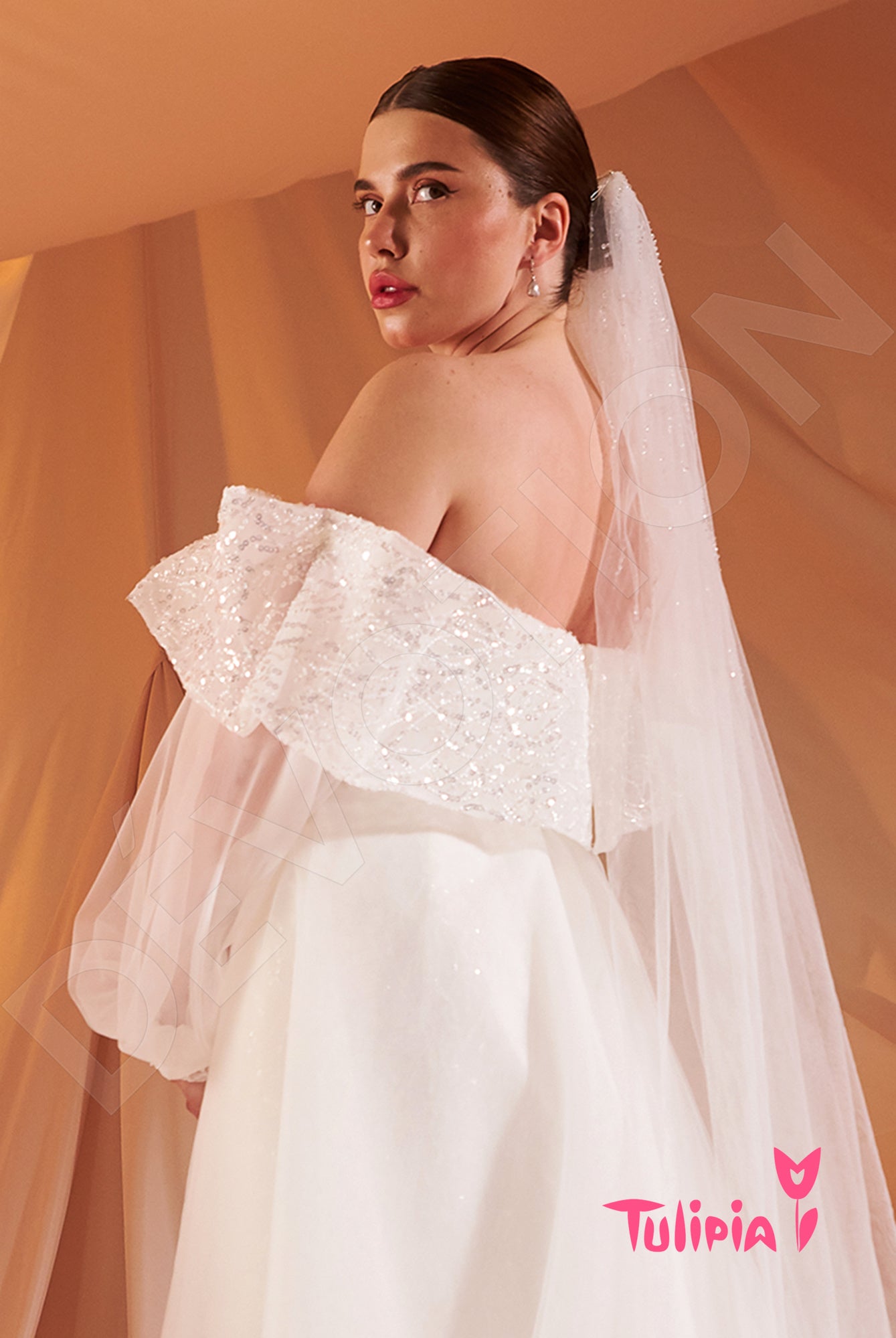 Ileriya A-line Sweetheart Milk Wedding dress