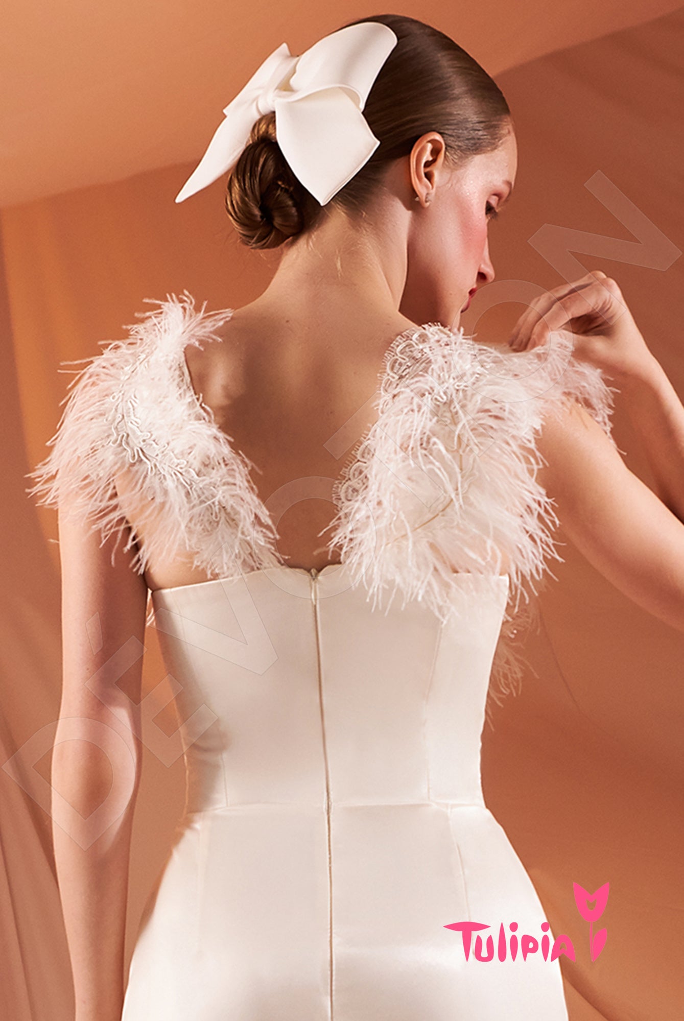 Iteliya Open back Sheath/Column Straps Wedding Dress 3