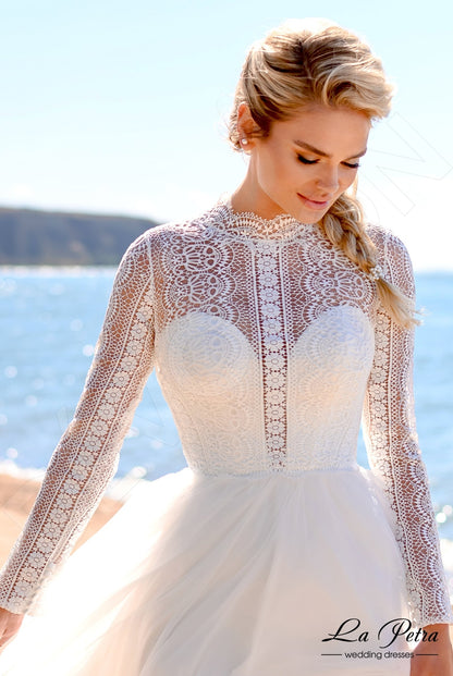 Lorelei Open back A-line Long sleeve Wedding Dress 6