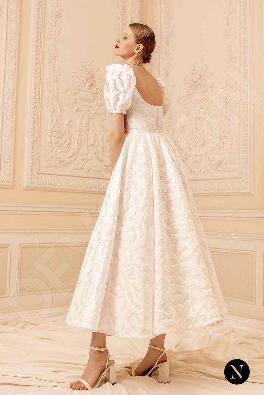 Catherine A-line Square Ivory Wedding dress
