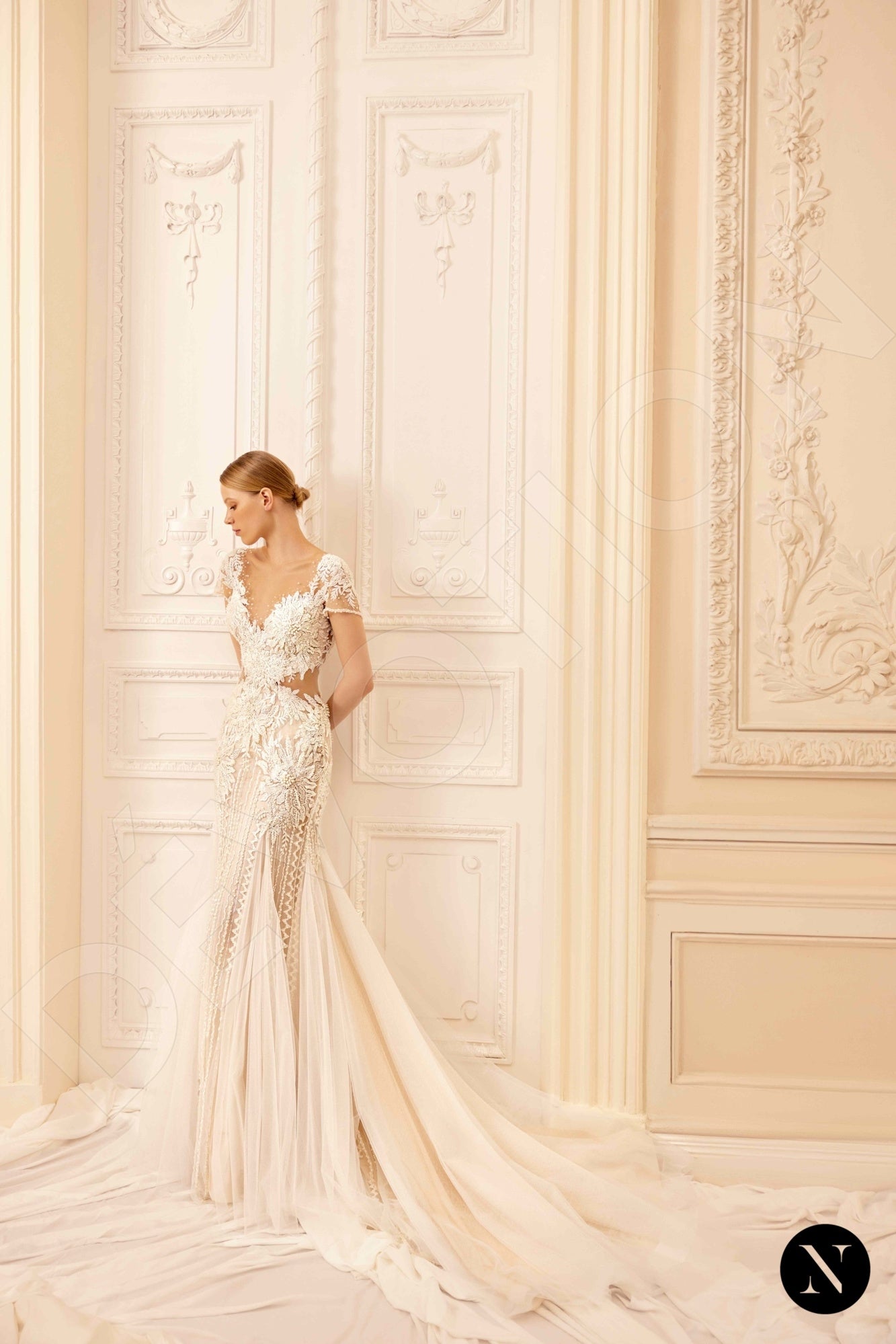 Kate Trumpet/Mermaid Illusion Nude Wedding dress