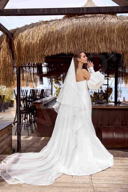 Steph Open back Trumpet/Mermaid Strapless Wedding Dress 7