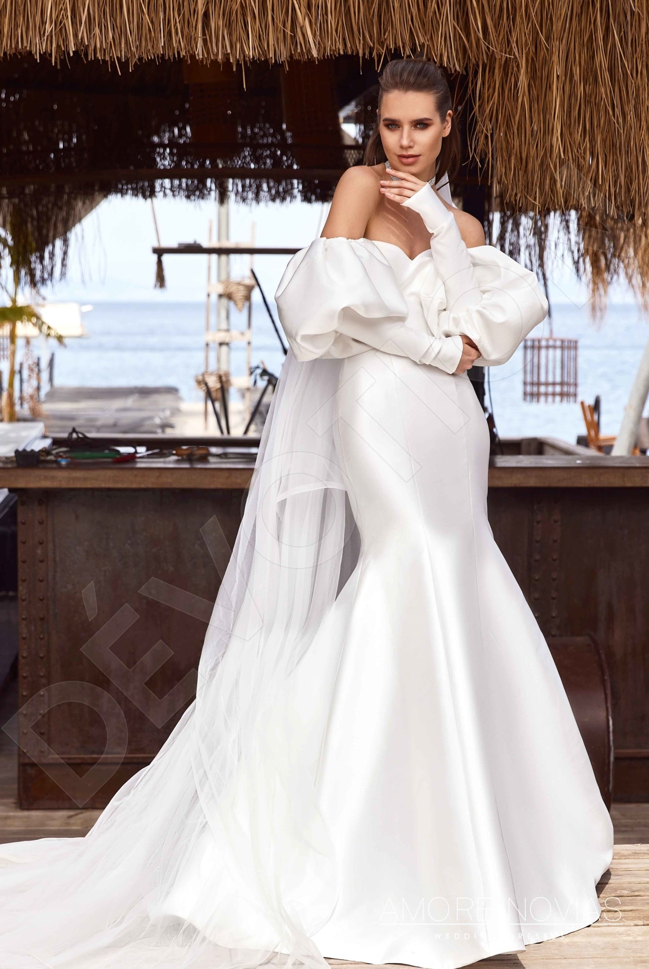 Steph Trumpet/Mermaid Sweetheart Ivory Wedding dress