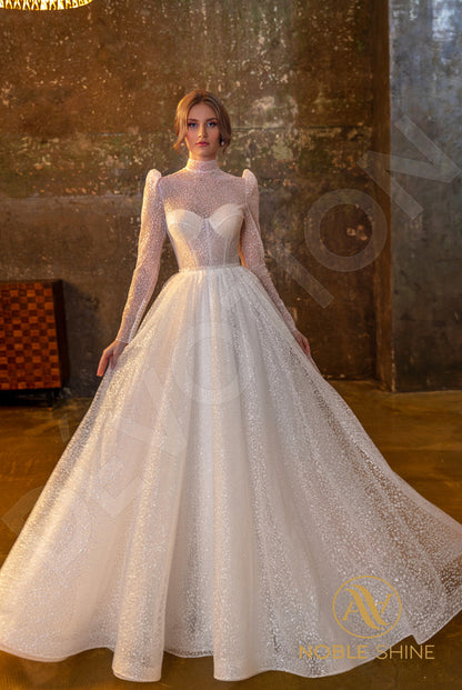 Agadrina Full back A-line Long sleeve Wedding Dress 7