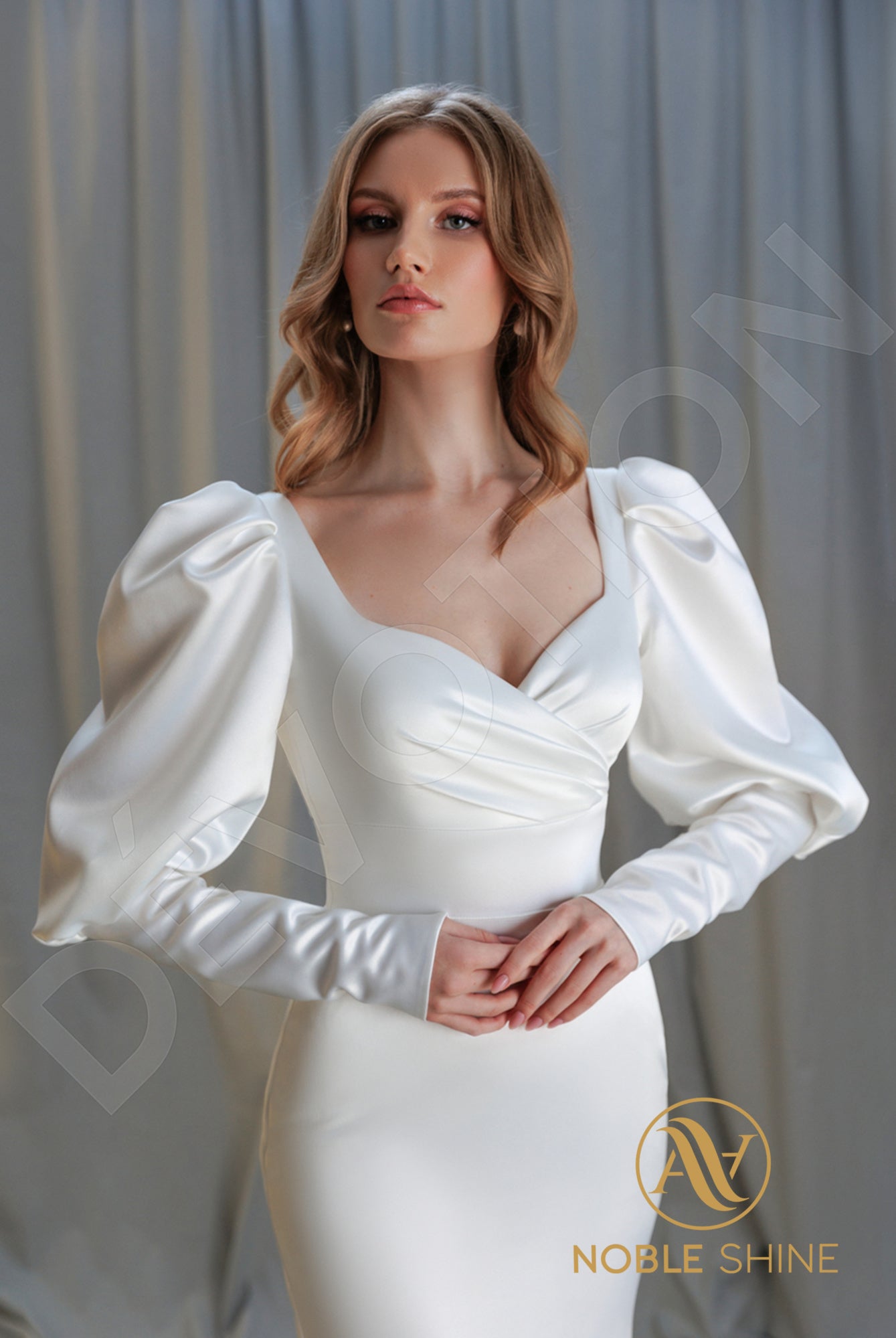 Sweetheart Trumpet Mermaid Satin Long Sleeve Wedding Dress Sweetheart Trumpet Mermaid Satin Long Sleeve Wedding Dress