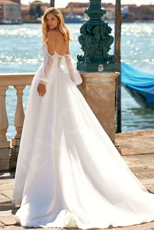 Bluma A-line Off-shoulder/Drop shoulders Ivory Wedding dress