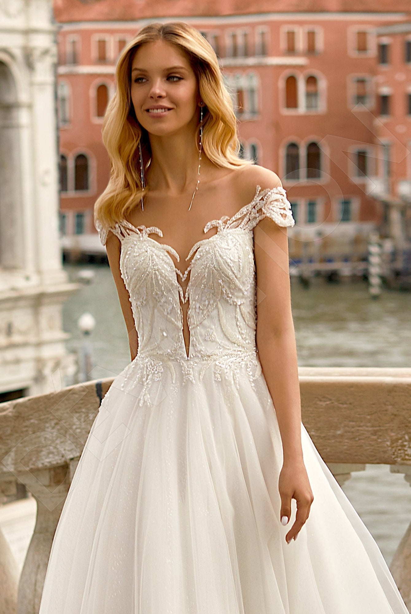 Deni A-line Illusion Ivory Wedding dress 4