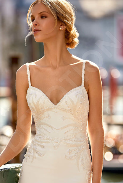 Mishella Trumpet/Mermaid Sweetheart Ivory Wedding dress 6