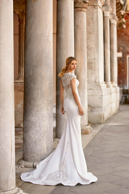 Scarla Trumpet/Mermaid Jewel Ivory Platinum Wedding dress 6