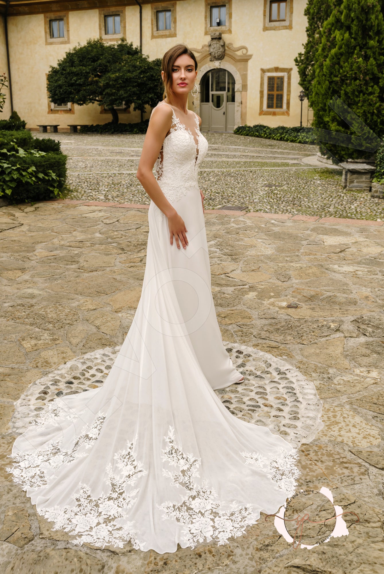 Beibhinn A-line Illusion Milk Wedding dress