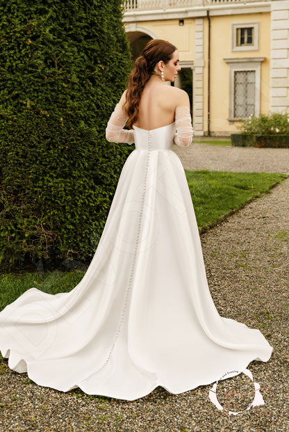 Greynn A-line Sweetheart Milk Wedding dress