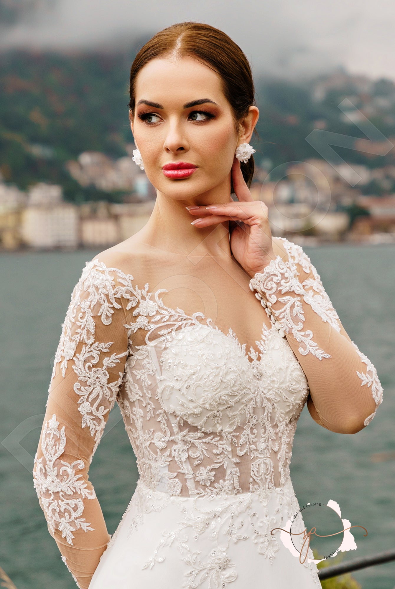 Bronag A-line Illusion Milk Wedding dress