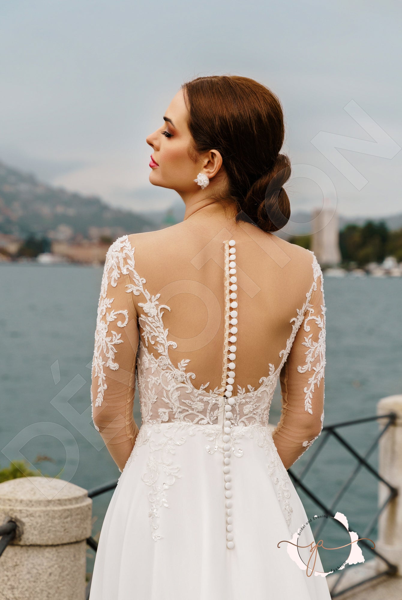 Bronag A-line Illusion Milk Wedding dress