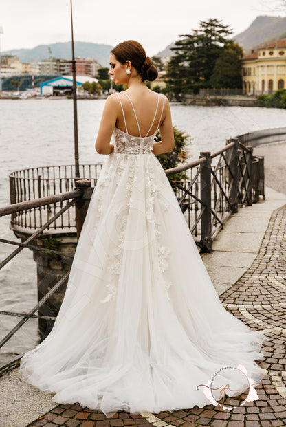 Gobinet A-line Sweetheart Milk Wedding dress