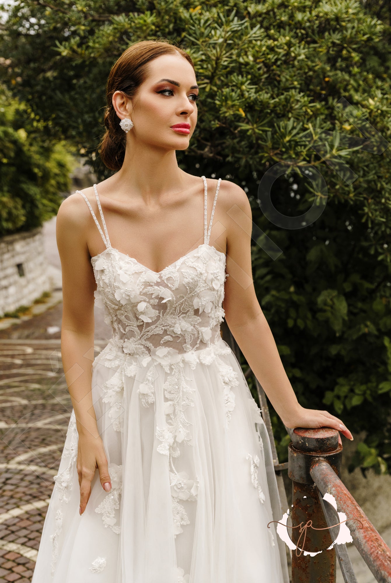 Gobinet A-line Sweetheart Milk Wedding dress