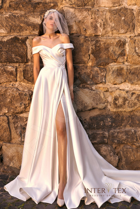 Deidr A-line Sweetheart Milk Wedding dress