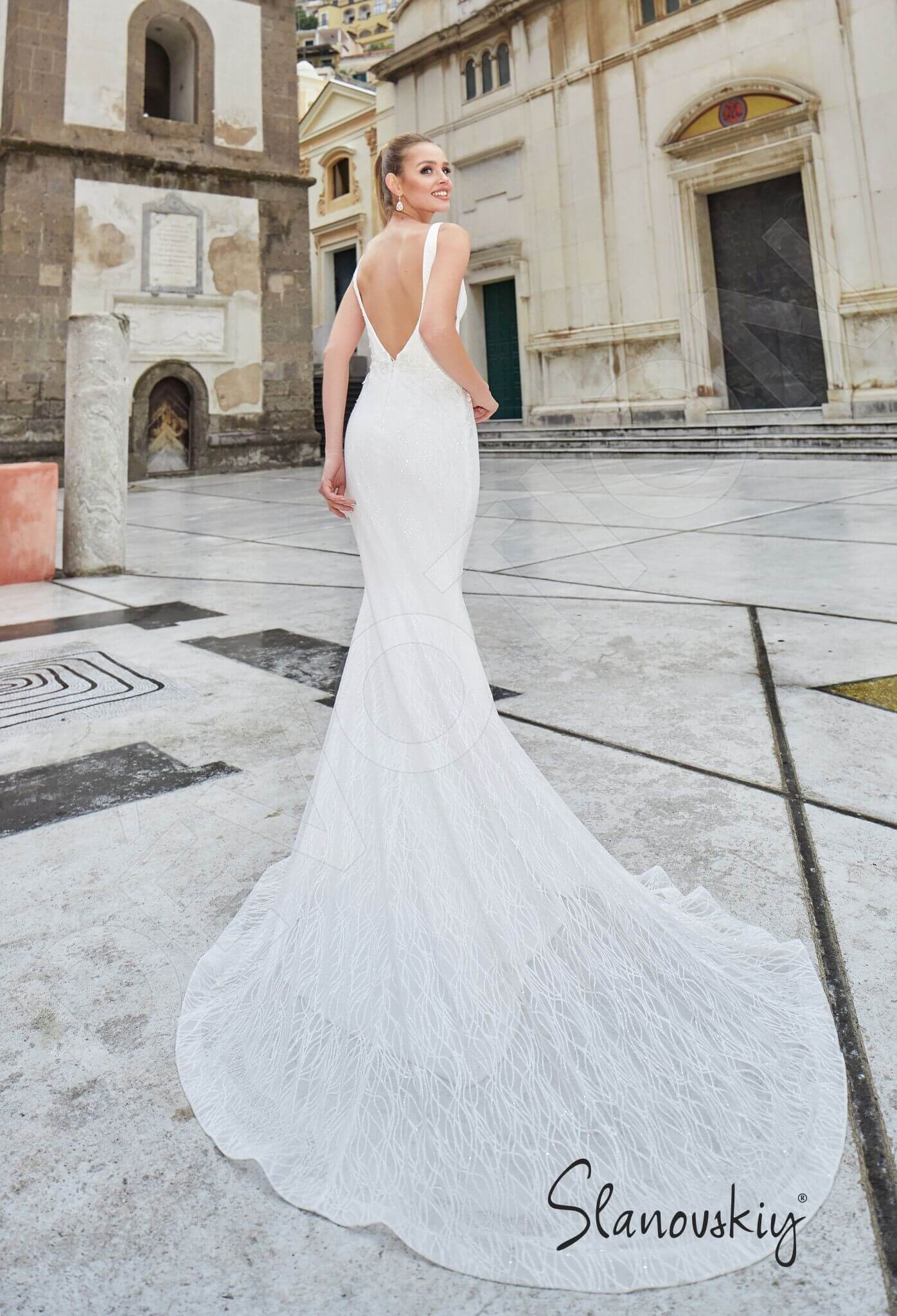 Kaisa Trumpet/Mermaid Illusion Ivory Wedding dress