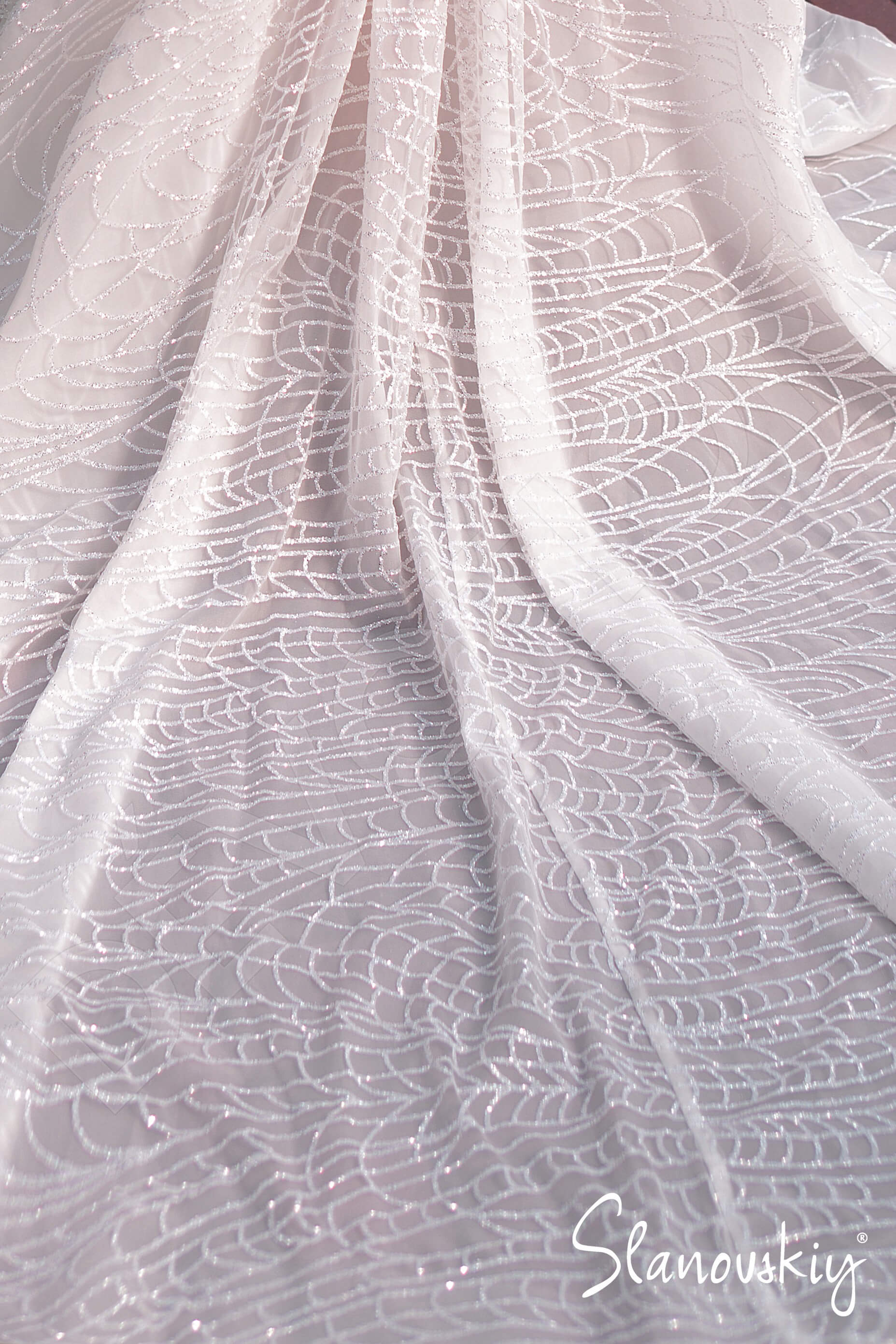 Afsaneh A-line Off-shoulder/Drop shoulders Ivory Milk Wedding dress