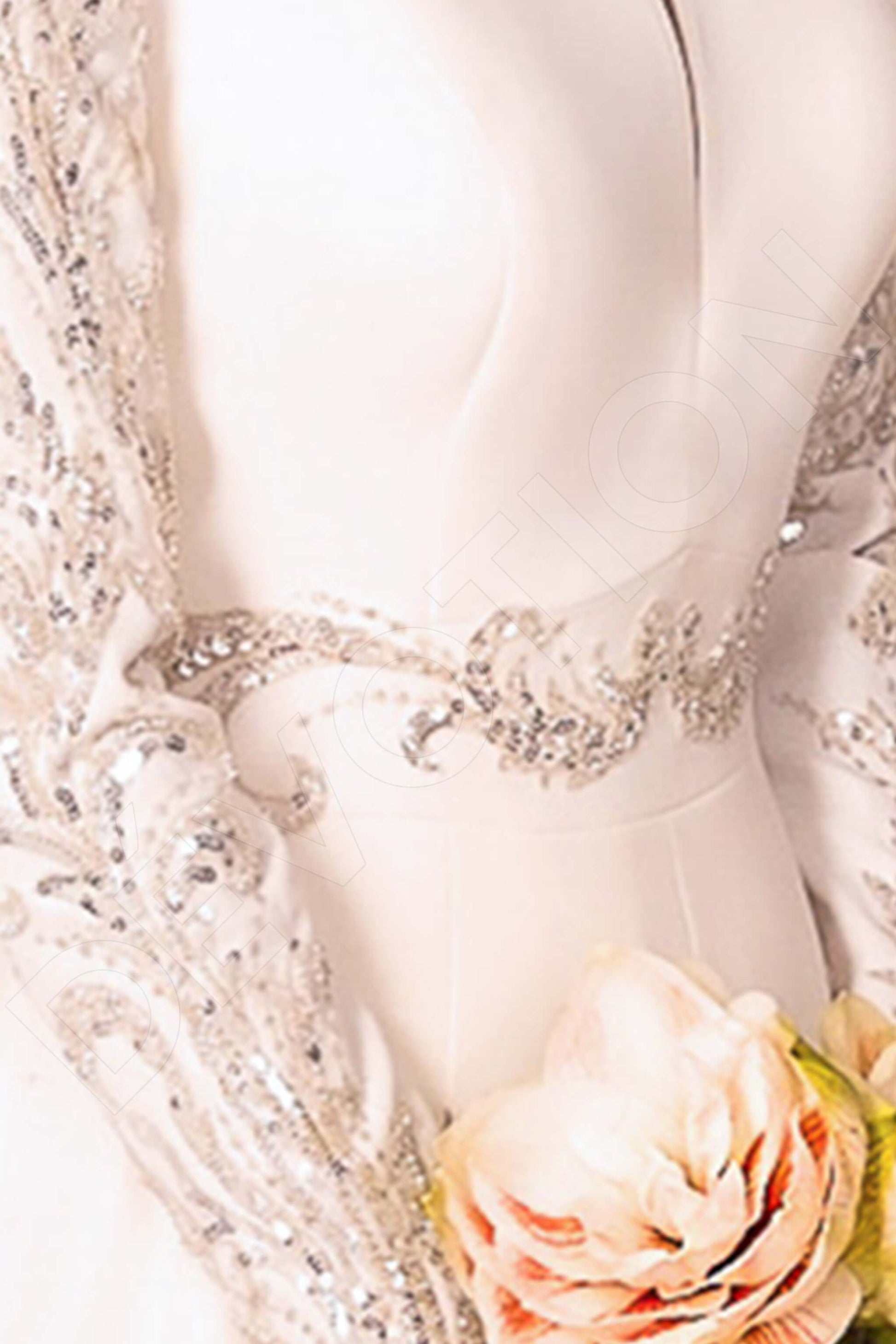 Danicia A-line Jewel Ivory Wedding dress