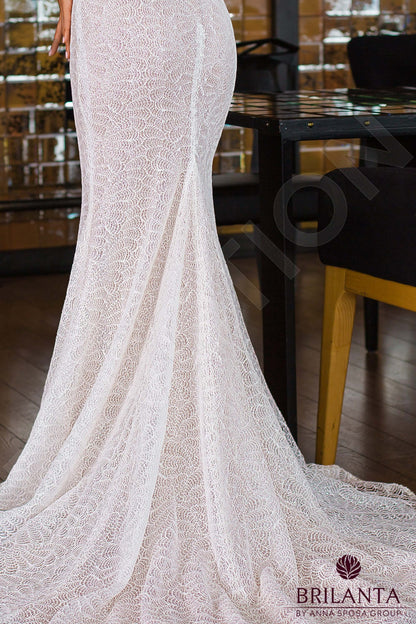 Garissa Open back Trumpet/Mermaid Sleeveless Wedding Dress 7