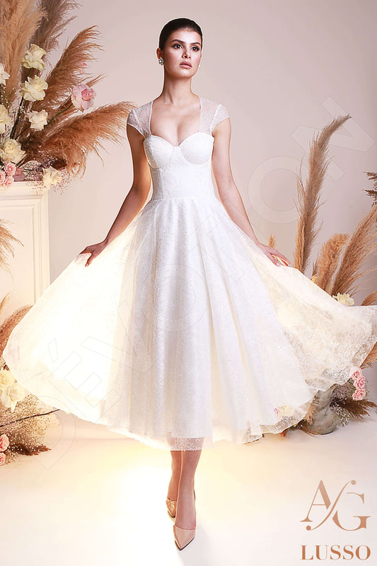 Vela A-line Sweetheart Ivory Wedding dress