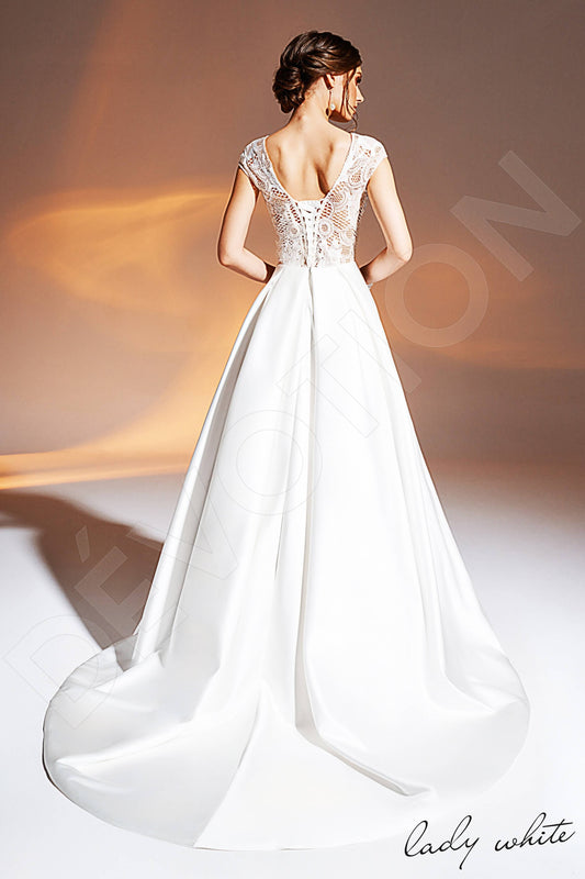 Anipe A-line Illusion Ivory Wedding dress