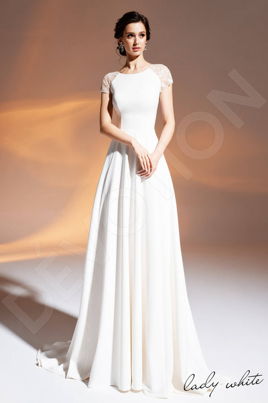 Benu A-line Jewel Ivory Wedding dress