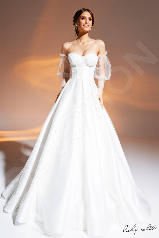 Mert A-line Sweetheart Ivory Wedding dress