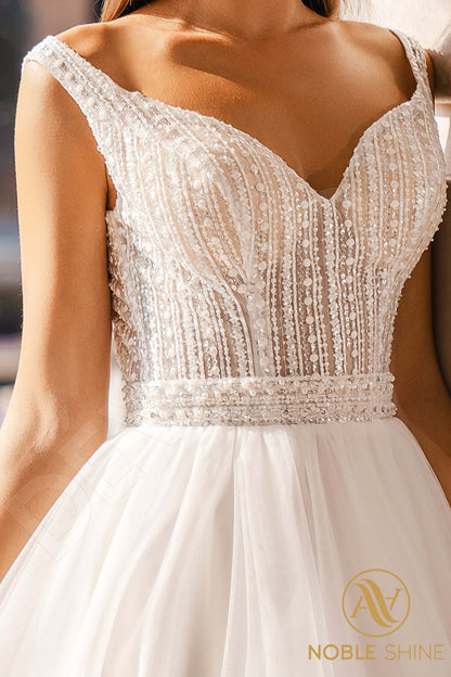 Susanna Open back A-line Sleeveless Wedding Dress 7