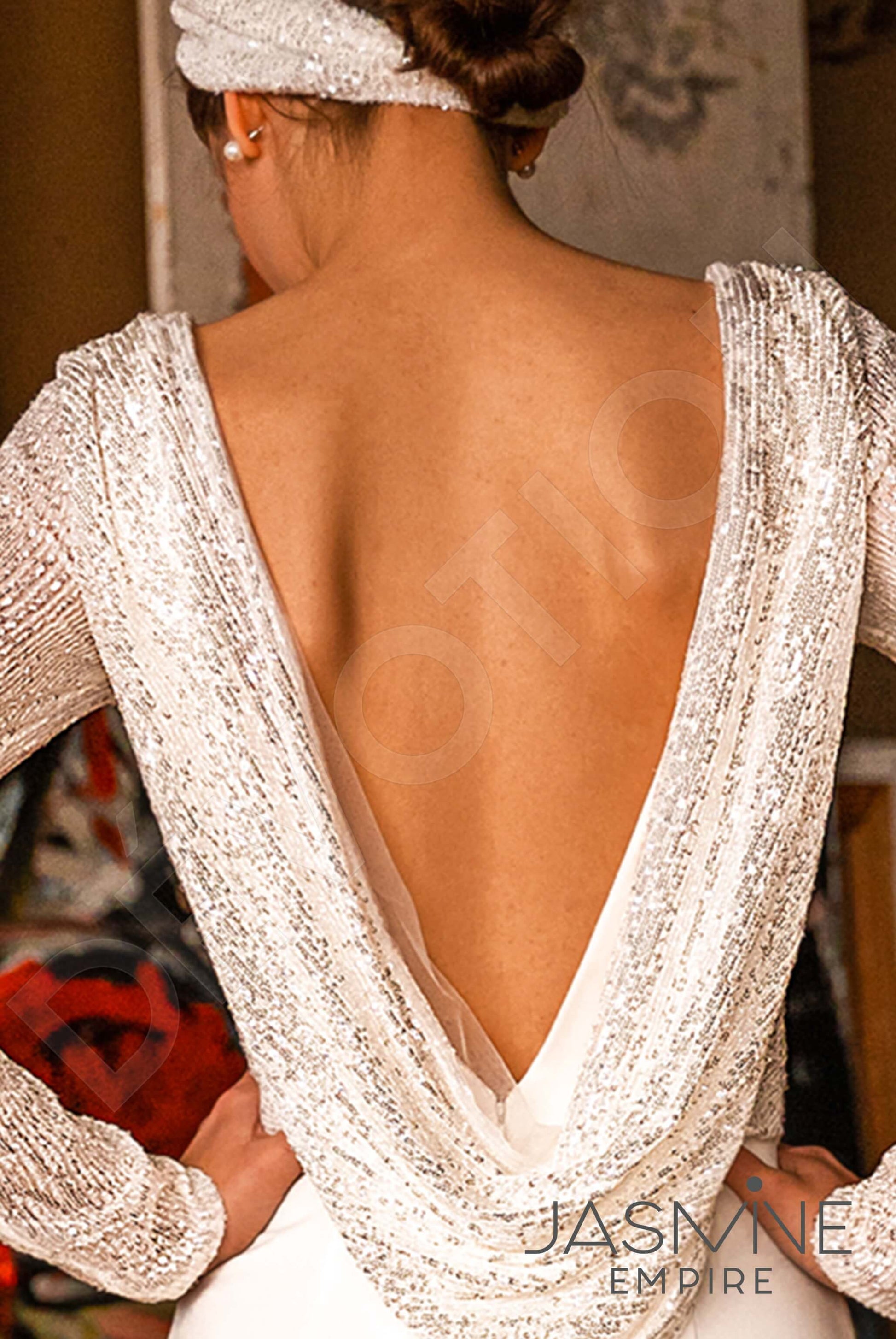 Dana Trumpet/Mermaid V-neck Ivory Wedding dress