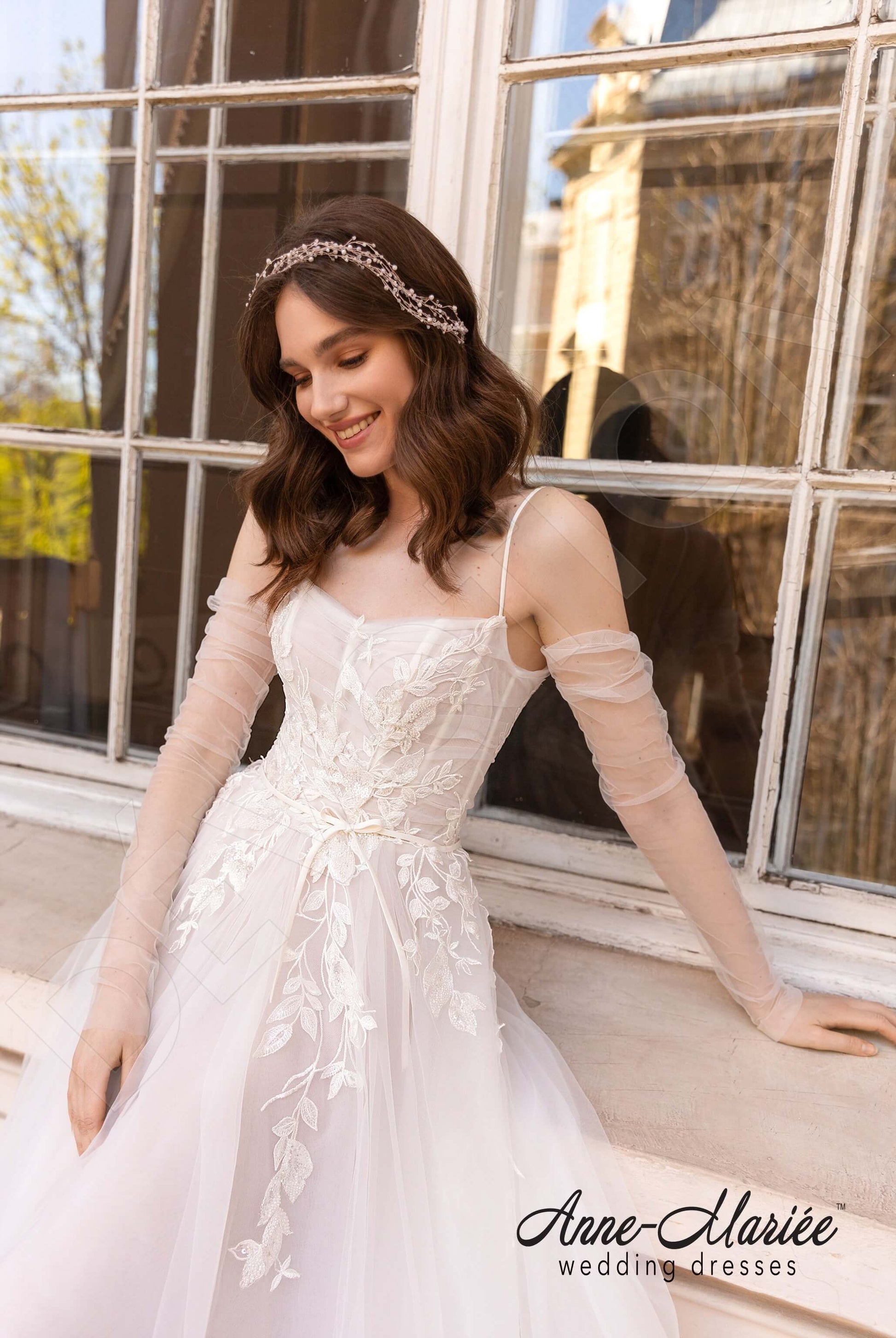 Lucile A-line Sweetheart Milk Wedding dress